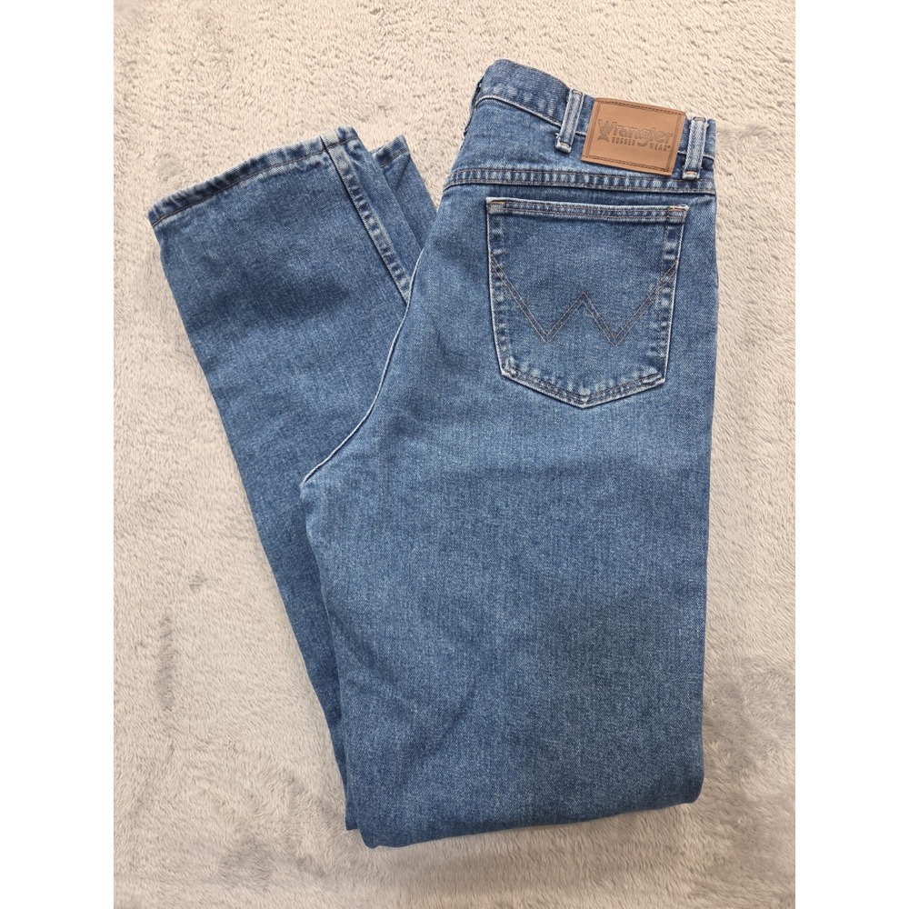 Wrangler Rugged Wear Relaxed Fit Jeans 36x36 Blue Denim Medium Wash Mens